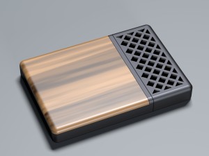 The final design of the note holder. 